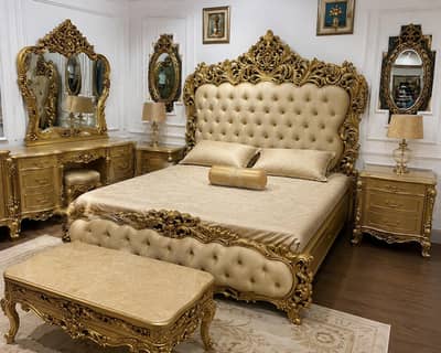 Royal Chinioto style Complete bedroom set _6 months Used -urgent sale