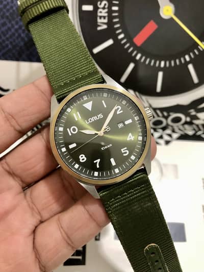 LORUS By SEIKO-ORIGINAL-GREEN TONE-NEW WATCH-CASIO CITIZEN ARMANI