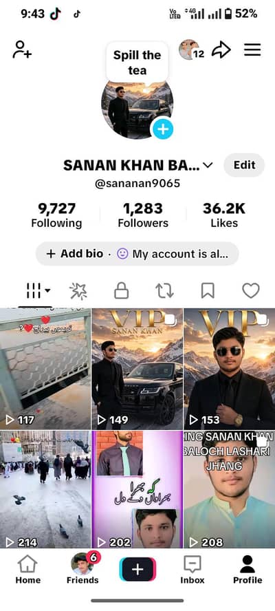 TIKTOK I'D FOR SALE