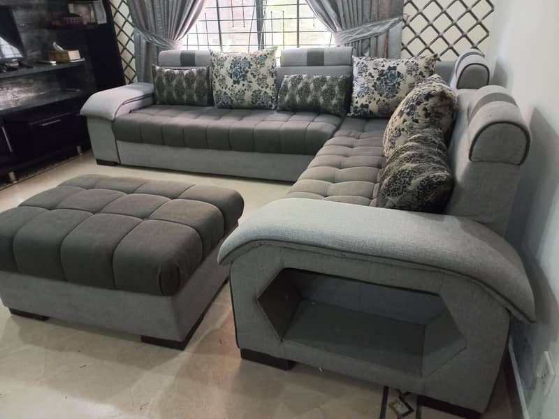 L shaped sofa 0