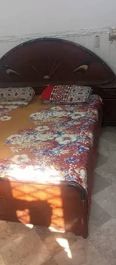 double bed with  double bed mattress