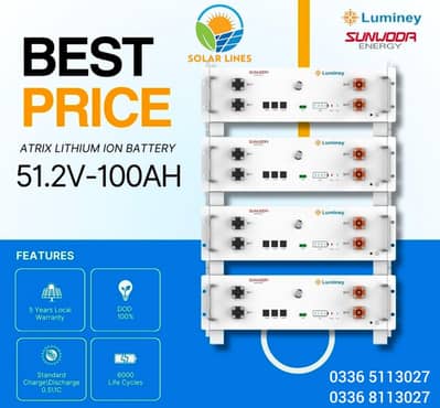 Sunwoda Lithium Battery: 5 to 16 kW, Heavy-duty, 6,000+ Life Cycle