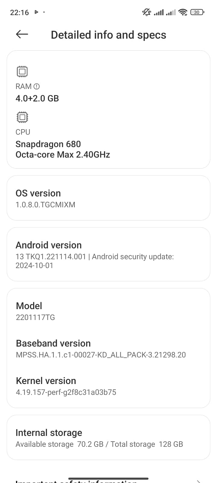 Xiaomi Redmi Note 11 0