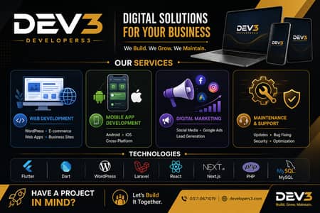 Website & Mobile App Development Services | DEV3