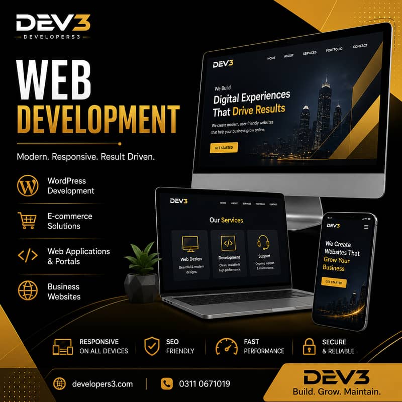 Website & Mobile App Development Services | DEV3 1