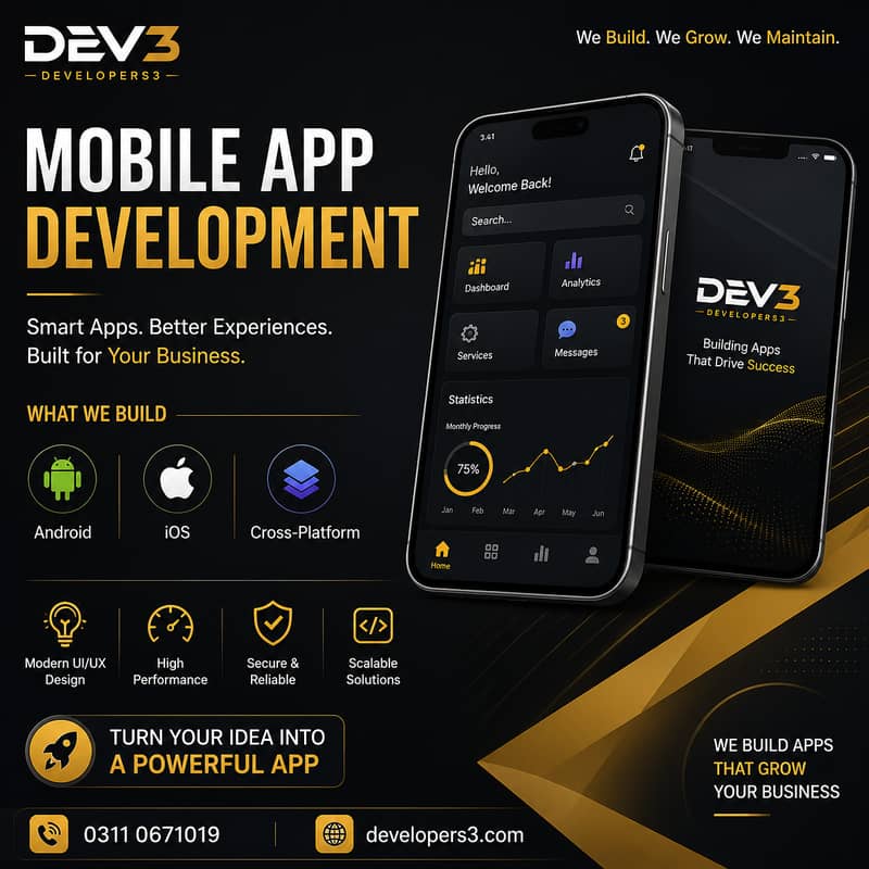 Website & Mobile App Development Services | DEV3 2
