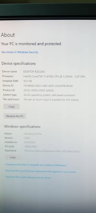 Dell Mini Pc with Hp 24" inch Moniter best for office work and online