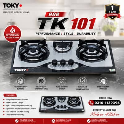 TOKYO Stainless Steel & Glass Hob Available In Wholesale Rates