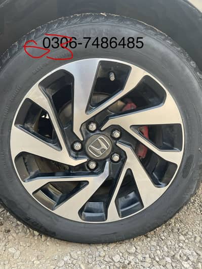 Honda civic x orignal rims and tyres for sale