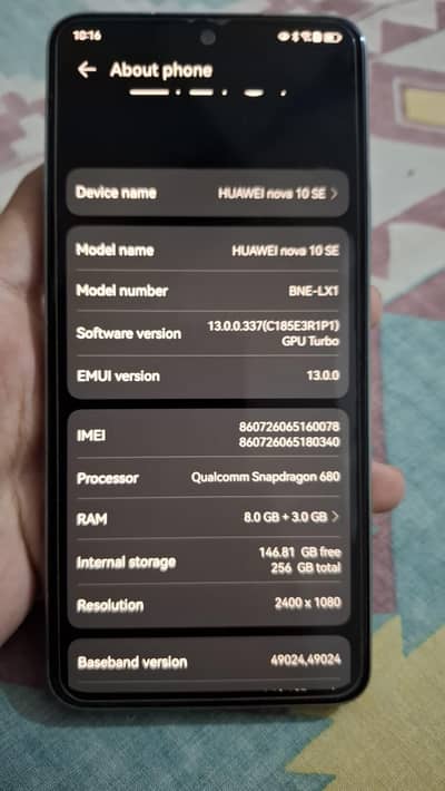 Huawei Nova 10 SE