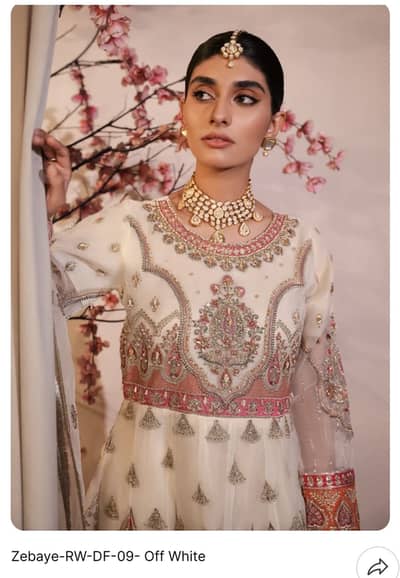 Zebaye Off White Bridal Formal Dress - Worn Once