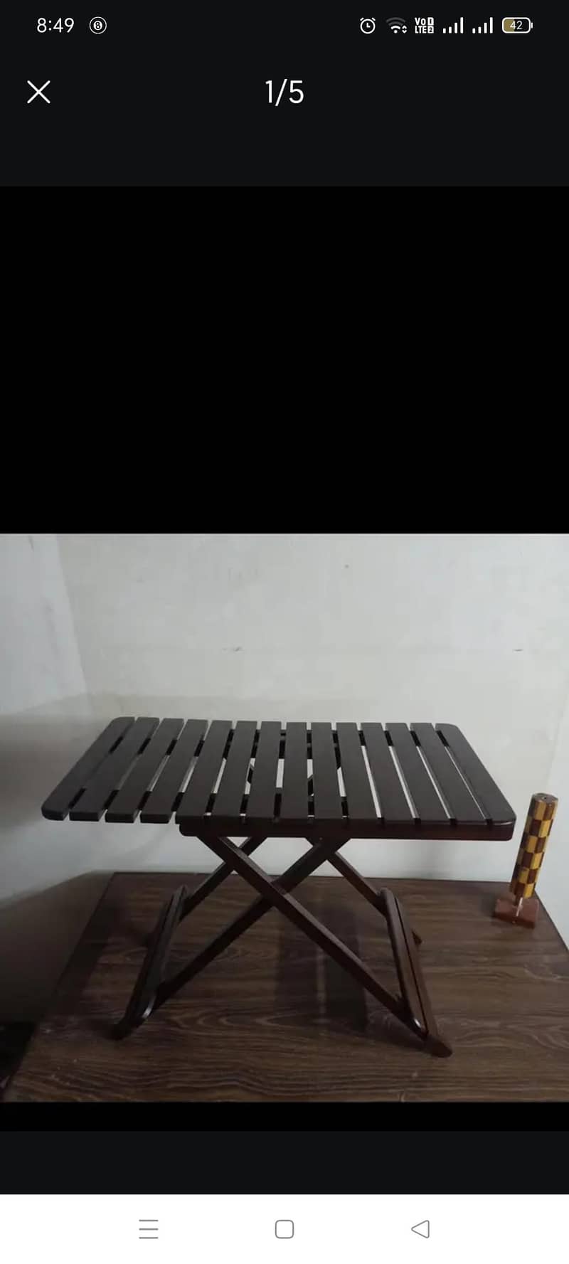 Folding table. . . 1