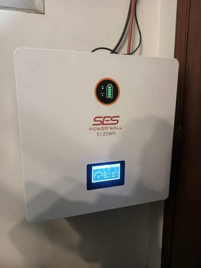 SES POWER WALL 5.12 KW LITHIUM BATTERY