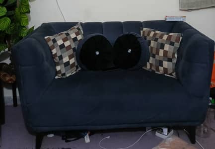 Double modern style bedset (bed, side tables, dressing table, sofa)
