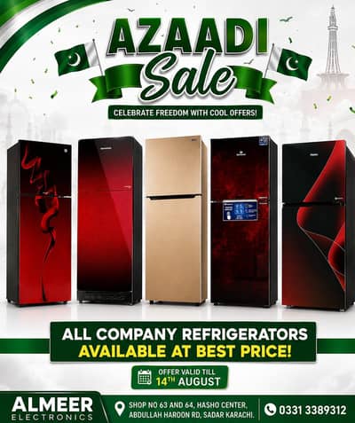 All brands refrigerators available on discounted prices