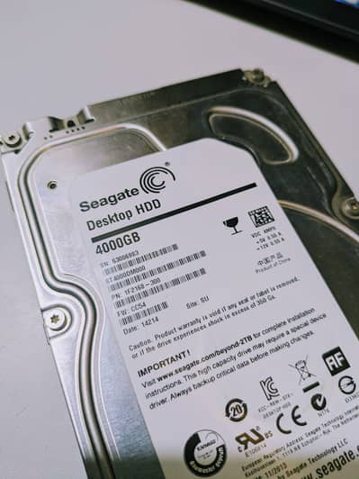 seagate 4TB hard drive - used 68%
