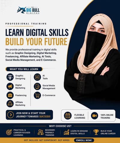 Professional digital skills training,Graphic designing,Digital Mark&AI