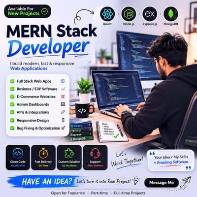 MERN Stack Developer | Full-Stack Web Apps, SaaS, Dashboards & APIs