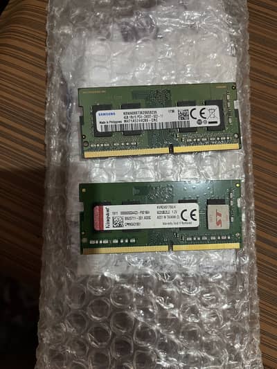 4gb two strips DDR4 ram for laptop