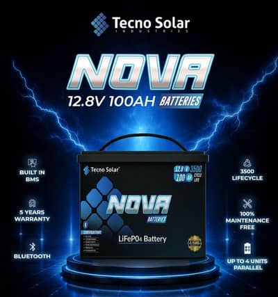 Tecno Nova Lithium Battery 12.8V 100AH