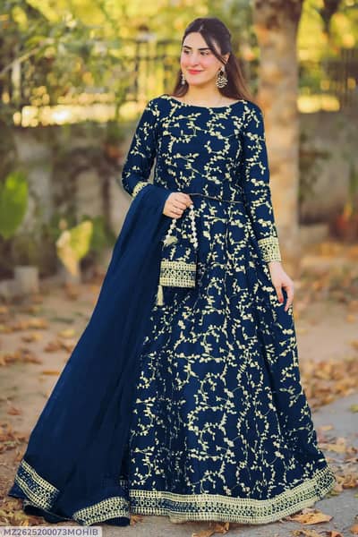3 pcs Woman's stitched mexi suite