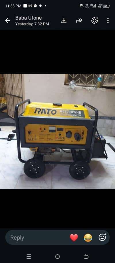 Rato 6000W Generator – Powerful & Reliable