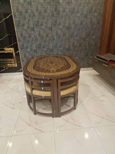 table with six small chairs for sale totally new