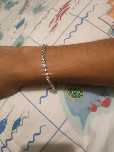 stylist men's silver-tone chain bracelet