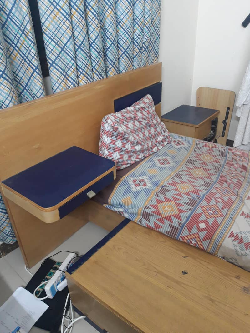 Single Bed Set with Storage and Side-Table 1