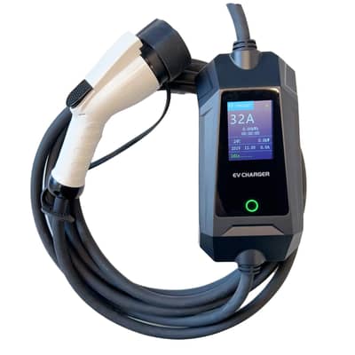 Portable EV car charger type 2 , 32A , 7Kw