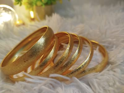 Elegant Gold-Tone Bangles for Women | Stylish Fashion Jewellery