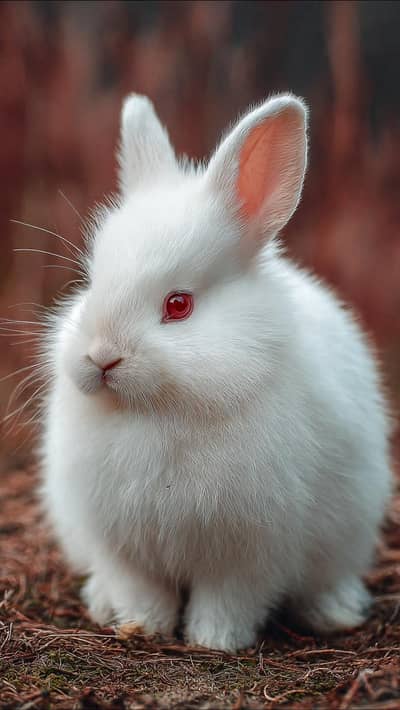white rabbit red eyes