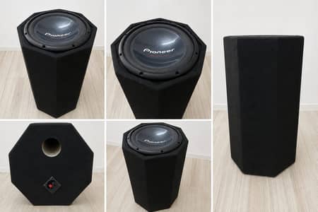 PIONEER FULL MEGA BASS WOOFER + CUSTOM BOX