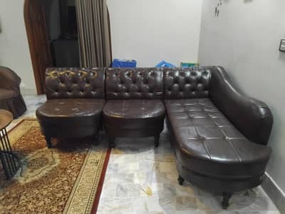 Just as new L shape corner sofa