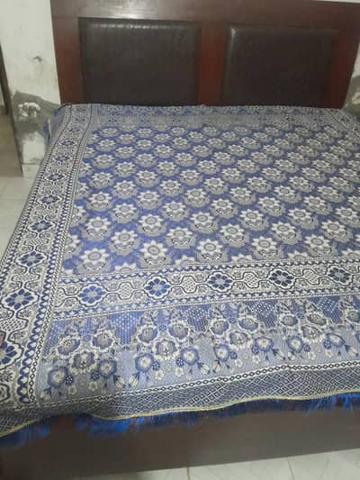 Double Bed Set – Poshish Bed + 2 Side Tables + Mattress