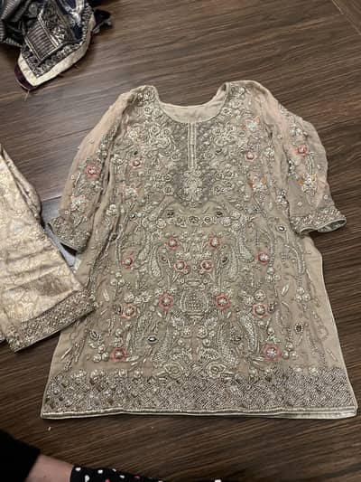 Exquisite Hand-Embroidered Formal Dress