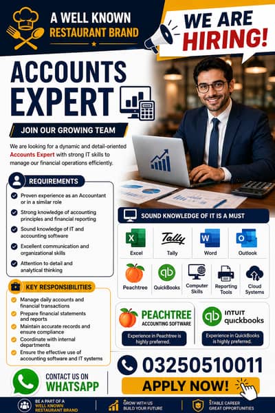 Accounts Expert with Sound IT knowledge
