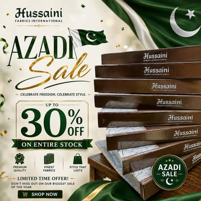 PREMIUM SWISS COTTON. Azadi Sale 2026
