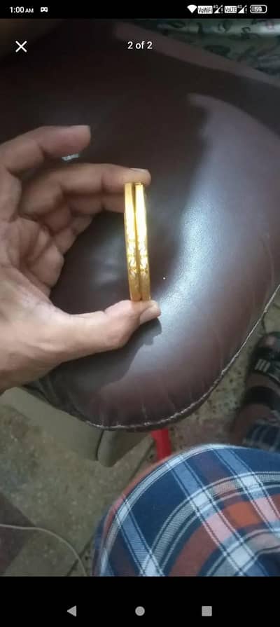 19 gram gold bangles