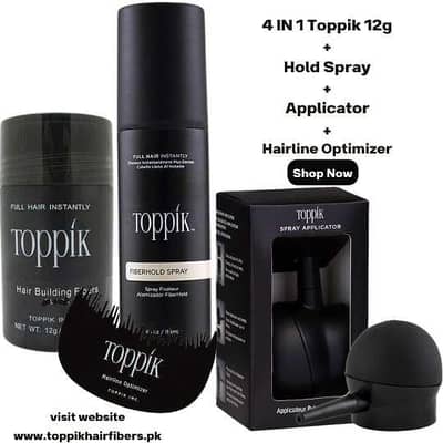 Toppik Hair Building Fiber 4 in 1 kit
