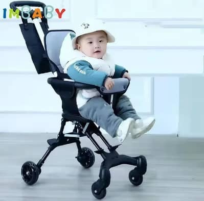Imported Lightweight Baby Stroller – Foldable Travel Pram