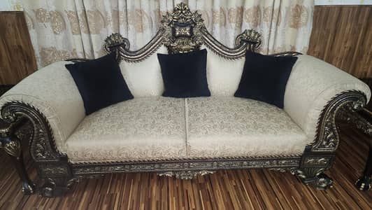 Chinioti solid wood 7 seater sofa