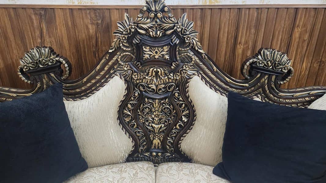 Chinioti solid wood 7 seater sofa 3