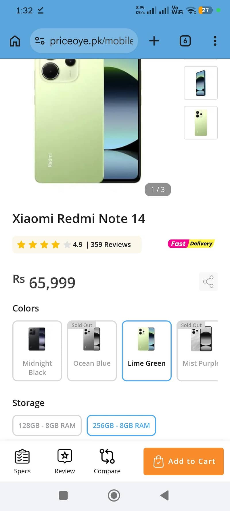 Redmi Note 14 8/256 0