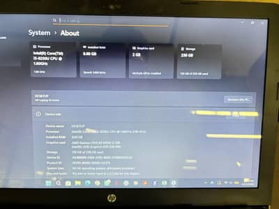 HP i5 8th gen