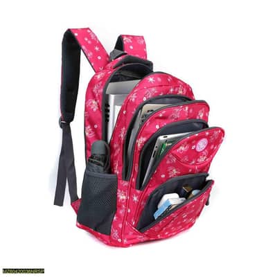 pink floral bagpack for girls