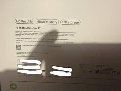 Macbook Pro M5 Pro 16 inches 48 Gb 1 TB