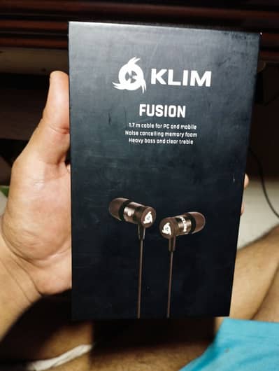 KLIM Fusion Earbuds with Microphone + Long-Lasting Wired Ear Buds