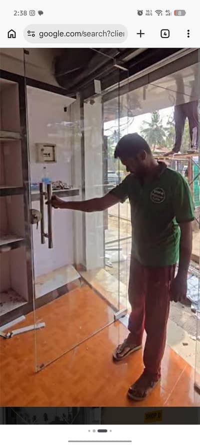 shop front glass door