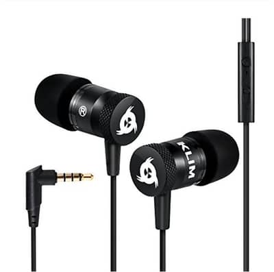 KLIM Fusion Earbuds with Microphone + Long-Lasting Wired Ear Buds